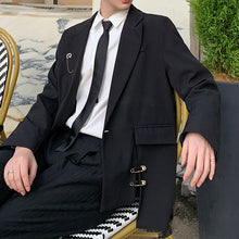 Load image into Gallery viewer, Black Tie Waist Blazer