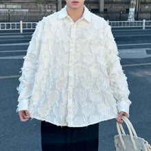Load image into Gallery viewer, Frayed Long Sleeve Shirt