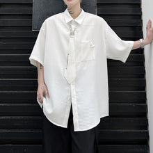 Load image into Gallery viewer, Tie Waffle Short Sleeve Shirt