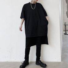 Load image into Gallery viewer, Irregular Mid-length Front Short Back Long T-shirt