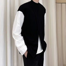 Load image into Gallery viewer, Contrast Crew Neck Top