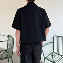 Load image into Gallery viewer, Lapel Tie Short Sleeve Top