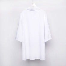 Load image into Gallery viewer, Simple Loose Pile Collar Short Sleeve T-Shirt