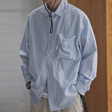 Load image into Gallery viewer, Japanese Retro Striped Shirt