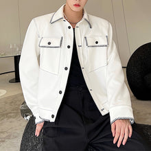 Load image into Gallery viewer, Topstitched Contrast Design Jackets