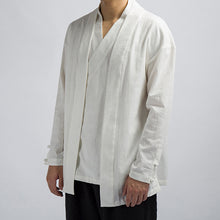 Load image into Gallery viewer, Linen Fake Two-piece Top