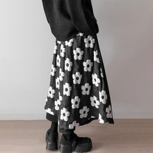 Load image into Gallery viewer, Dark Jacquard Double Panel Skirt
