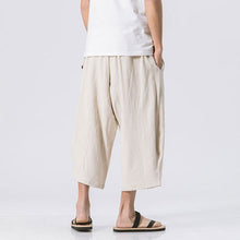 Load image into Gallery viewer, Cotton Linen Loose Harem Shorts