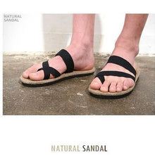 Load image into Gallery viewer, Linen Cross-strap Flip-flops