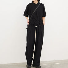 Load image into Gallery viewer, Cross Thread Neck Short Sleeve T-Shirt