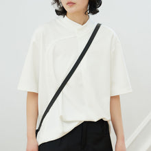 Load image into Gallery viewer, Cross Thread Neck Short Sleeve T-Shirt