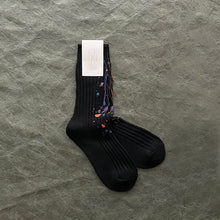 Load image into Gallery viewer, Splash Ink Thick Line Crew Socks
