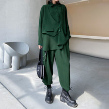 Load image into Gallery viewer, Loose Irregular Shirt Pants Two-piece Set