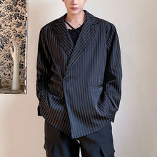 Load image into Gallery viewer, Slanted Placket One Button Shirt Blazer