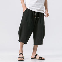 Load image into Gallery viewer, Cotton Linen Loose Harem Shorts
