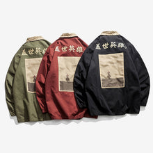 Load image into Gallery viewer, Loose Retro Print Jacket Cardigan Jacket