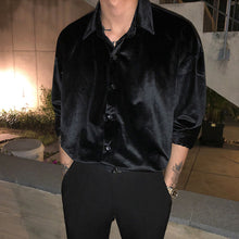 Load image into Gallery viewer, Velvet Long Sleeve Shirt