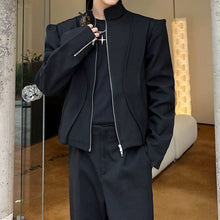 Load image into Gallery viewer, Retro Short Jacket Stand Collar Zipper Jacket