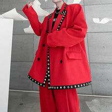 Load image into Gallery viewer, Polka Dot Casual Blazer And Pants Suits