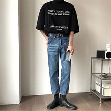 Load image into Gallery viewer, Half Turtleneck Printed Short Sleeve T-Shirt