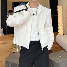Load image into Gallery viewer, Retro Short Jacket Stand Collar Zipper Jacket