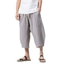Load image into Gallery viewer, Cotton Linen Loose Harem Shorts