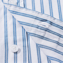 Load image into Gallery viewer, Striped Drop Shoulder Lapel Long Sleeve Shirt