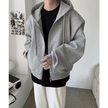 Load image into Gallery viewer, Loose Shoulder Pad Hooded Jacket Cardigan