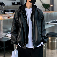 Load image into Gallery viewer, Fake Two Piece Stitching Hooded Jacket