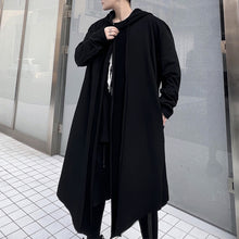 Load image into Gallery viewer, Color Contrast Back Hooded Midi Jacket