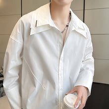 Load image into Gallery viewer, Detachable Double Collar Long Sleeve Shirt