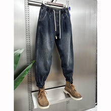 Load image into Gallery viewer, Retro Loose Cropped Harem Jeans