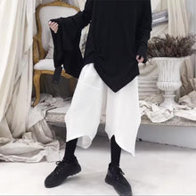 Load image into Gallery viewer, Irregular Hem Loose Cropped Harem Pants