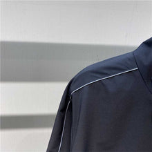 Load image into Gallery viewer, Black Stand Collar Casual Jacket