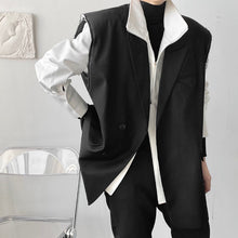 Load image into Gallery viewer, Raw-Edge Deconstructed Suit Vest