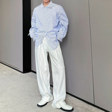 Load image into Gallery viewer, Statement Drawstring Lapel Long Sleeve Shirt