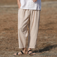 Load image into Gallery viewer, Summer Linen Loose Cropped Pants