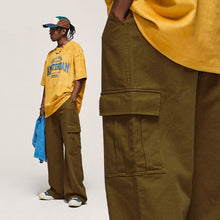 Load image into Gallery viewer, Retro Cargo Loose Wide-leg Pants