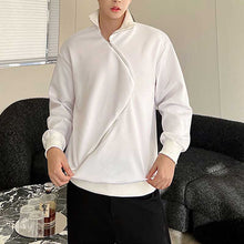 Load image into Gallery viewer, Irregular Metal Zipper Half Turtleneck Sweater