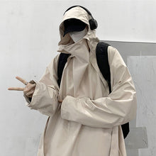 Load image into Gallery viewer, Solid Color Hooded Loose Jacket