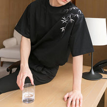Load image into Gallery viewer, Bamboo Embroidered Short Sleeve T-Shirt