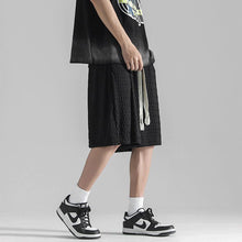 Load image into Gallery viewer, Textured Elastic Waist Thin Shorts