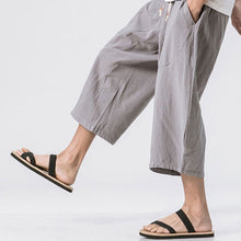 Load image into Gallery viewer, Cotton Linen Loose Harem Shorts