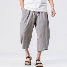 Load image into Gallery viewer, Cotton Linen Loose Harem Shorts