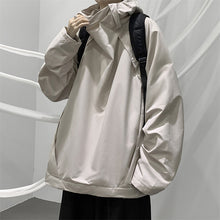 Load image into Gallery viewer, Solid Color Hooded Loose Jacket