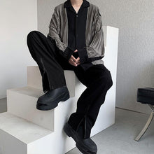 Load image into Gallery viewer, Simple Stitching Stripe Long Sleeve Shirt