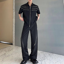 Load image into Gallery viewer, Multi-Zip Trim Short Sleeve Top