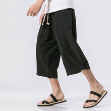 Load image into Gallery viewer, Cotton Linen Loose Harem Shorts