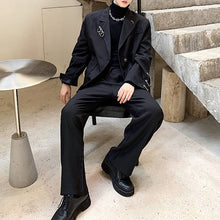 Load image into Gallery viewer, Hoop Decoration Blazer And Trousers