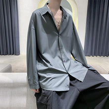 Load image into Gallery viewer, Simple Solid Color Drape Casual Shirt